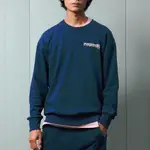 【FILA】中性 長袖圓領T恤-湛藍 1TEW-5401-BU