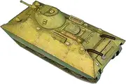 1/50 Scale Soviet BT-SV Light Tank Model Paper Fighter Military Model Diecast Tank Model for Collection (Unassembled Kit) Model Collection
