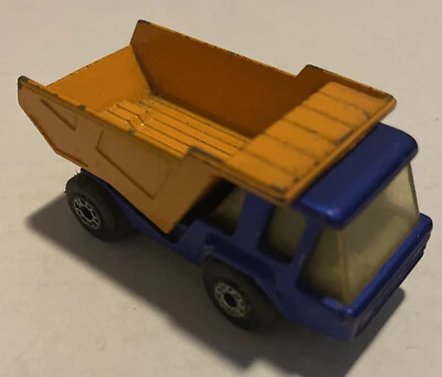 Vintage 1975 MATCHBOX LESNEY SUPERFAST #23 BLUE ATLAS DUMP TRUCK B20