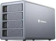 4 Bay Hard Drive Enclosure,Yottamaster Aluminum USB3.0 4 Bay 3.5"/2.5" External Hard Drive Enclosure,4 Bay HDD Enclosure for Home and Office Windows / Mac / Linux - [FS4U3]
