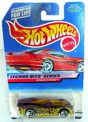 1997 MATTEL HOT WHEELS TECHNO BITS SERIES #2 OF 4 POWER PISTON CARD SHOWS WEAR