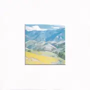8X8" Matted Print Art Painting Picture: Carl Oscar Borg, Anta Ynes Mtns 1924