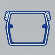 AERO - Mesh Raceplate DECAL ONLY - BLUE - old school bmx