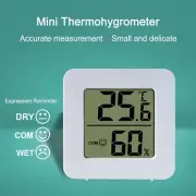 High Precision Sensor LCD Mini Thermometer Hygrometer Slim Edge Design