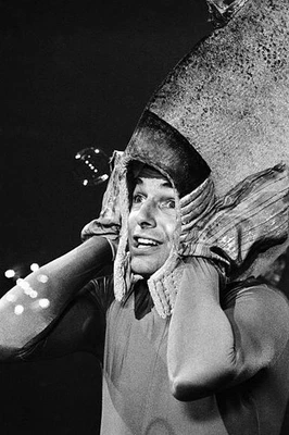 SNL Mark Harmon as Salmon during the 'Salmon Spawning' skit on- 1987 Old Photo 1