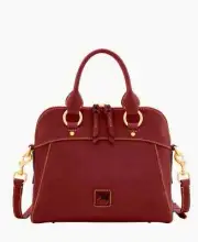 DOONEY & BOURKE FLORENTINE CAMERON SATCHEL BORDEAUX