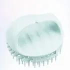 Soft Silicone Bristles Shampoo Brush Dual Use Scalp Massager Wet Dry Hair Care