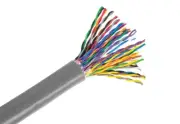 CAT5e Riser CMR 350MHz 25 Pair 24AWG Bulk Trunk Backbone Cable Gray - 100FT