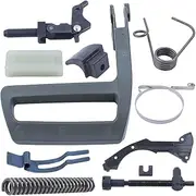 Gubeter Brake Band Cover Hand Guard Spring Set for Husqvarna 268 272 61 Chainsaw Parts, 503727401, 503704701 etc.