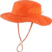 [Connectyle] Kids Foldable Wide Brim Sun Hat UPF 50+ Sun Protection Bucket Hats Breathable Summer Beach Hat for Boys Girls