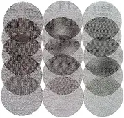 Mesh Sanding Discs 15Pcs 3 Inch 75mm Anti-Blocking Dry Grinding Sandpaper 80 to 240 Grit(240)