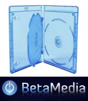 25 x Blu Ray Triple 14mm Quality Cover Cases with logo - Holds 3 Bluray Discs