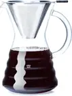 Unbreakable Pour over Coffee Maker with Permanent Stainless Filter 8 Cup, Thicke