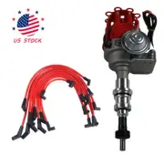 NEW SPARK PLUG WIRES BLOCK FORD 289-302 Small Cap HEI Distributor and 8mm RED