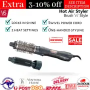VS Sassoon Electric Hair Styling Brush Hot Air Styler Dryer Ceramic Curler Head