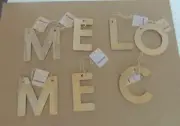 Horizon Group Wood Hanging Banner Home New EACH LETTER 4.5 INCH WELCOME