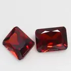 Natural Mogok Deep Red Ruby Certified 4x3 MM Emerald Cut Pair Unheated Gemstone