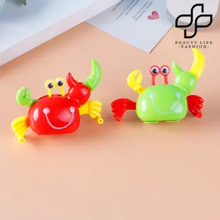 [媽咪寶貝] 上鍊小螃蟹兩棲走路發條螃蟹仿真動物模型玩具