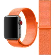 For Apple Watch Series 3,38-mm Case,Nylon Watch Band,Fastener,Orange