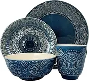 [Elama] Petra 16 Piece Stoneware Dinnerware Set
