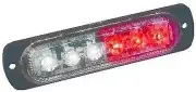 Custer Products STR61RW Red/White LED Strobe Light Low Profile Slim Design