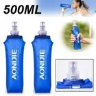 Soft Flask Folding Collapsible Water Bottle TPU Sport Running Kettle Hydration