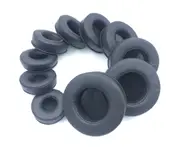 Replacement PU Leather Earpads Ear Pads Cushion 70mm-110mm Earmuffs Round - 75MM