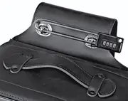 Held Combination lock, with shackle