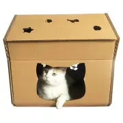 Hello Kitty Cardboard Cat House