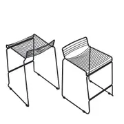 Furb Outdoor Bar Stools Set of 2 Metal Kitchen Dining Chairs Patio Bistro Set