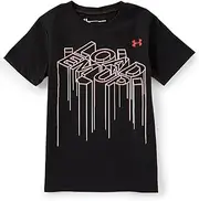 [Under Armour] Boys Load 'Em Up Long Sleeve Shirt Pre-School Shirt (US, Numeric, 7, Regular, Black)
