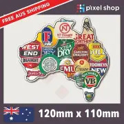 Aussie Beer Brands Sticker Decal Straya Funny Bogan JDM Car Ute 4x4 Tool Box
