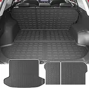 powoq Fuel&Hybrid Cargo Mat Compatible with 2023-2025 Kia Sportage Cargo Liner Trunk Mat TPE Backrest Trunk Liner Replacement for 2023 2024 2025 Kia Sportage Accessories