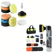 3 Inch Drill Buffing Pad Kit and Cordless Mini Buffer Polisher