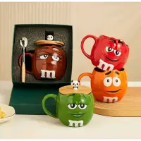 在飛比找蝦皮購物優惠-M&M Mug 1sets(1cup with cover 