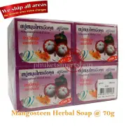 Vipada Mangosteen Soap Bar Herbal Antibacterial Acne Black Spots Moisturizer 70g