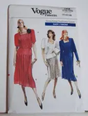 UNCUT Vintage Vogue Sewing Pattern Misses Sz 20-24 #7458