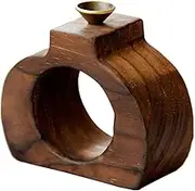 RORPOIR Wooden Aromatherapy Stove Backflow Incense Burner for Office Salon Simple Beauty Design