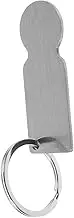 SEWACC Shopping Trolley Coin Keychain DIY Heat Transfer Blank Token for Shopping Carts Stainless Steel Trolley Opener Keyring for Supermarkets and Grocery Stores