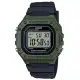 CASIO 卡西歐 復古電子男錶 樹脂錶帶 綠×黑 防水50米 碼錶功能 W-218H-3A