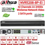Dahua NVR5208-8P-EI 8CH 8PoE 32MP 2SATA 4K WizSense NVR Network Video Recorder