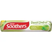 Nestle Soothers Throat Lozenges Liquid Centre Lemon Lime 10 pack