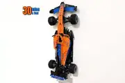 Wall Mount Bracket (vertical) for LEGO Technic McLaren Formula 1 2022 (set 42141