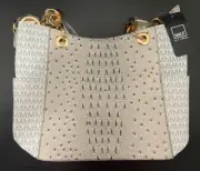 MKF Collection Miriam Monogram Print Satchel Crossbody Bag by Mia K