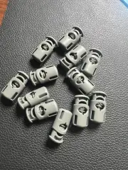 12pk Toaster Ellipse Cord Locks Stopper Spring Toggle Mil-Spec Foliage Green USA
