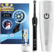 Oral-B Pro 2000 Black Electric Toothbrush Travel Case, Pressure Sensor, 2 Modes