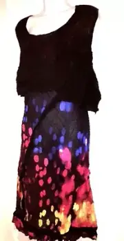 plus sz S / 16 TS TAKING SHAPE Stolen Jewels Dress Crush Fabric NWT! rrp$130
