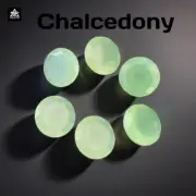 6 Piece Chalcedony Gemstone 56.20Ct | 14mm Round Cut | Jewelry Making Supplies