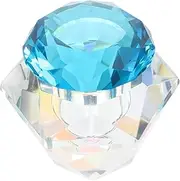 Ipetboom Nail Art Cup Bowl Lid Crystal Glass Mixing Dish Acrylic Liquid Powder Container Non-spill