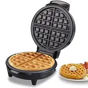 Waffle Maker With Adjustable Temperature Control, Non-Stick Plates And Cool Touch Handle, Makes 7-inch Waffles,For Belgian Waffle Donut Cartoon Snack Cake Waffles Desserts